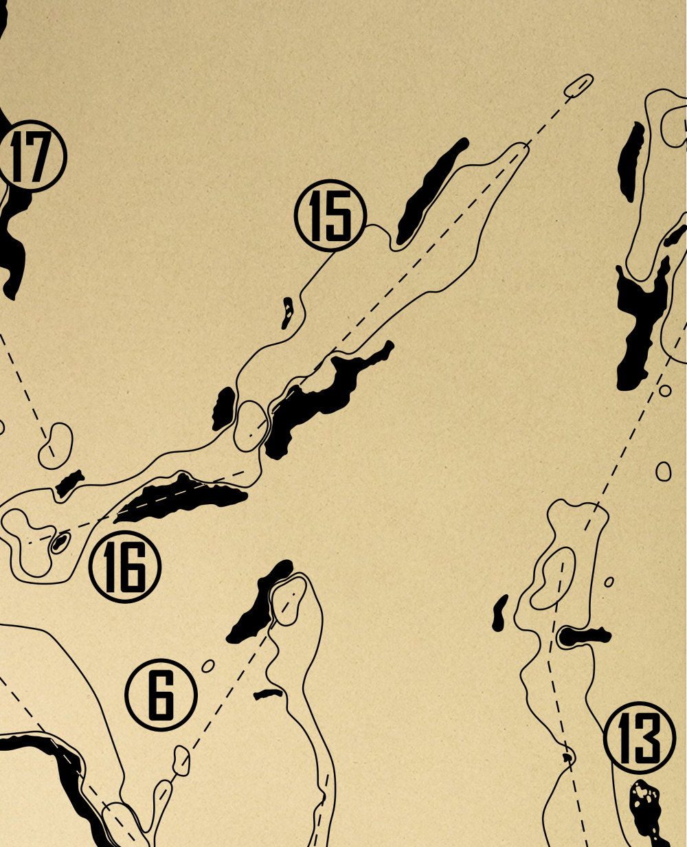 Gamble Sands Resort - Gamble Sands Course Outline (Print)
