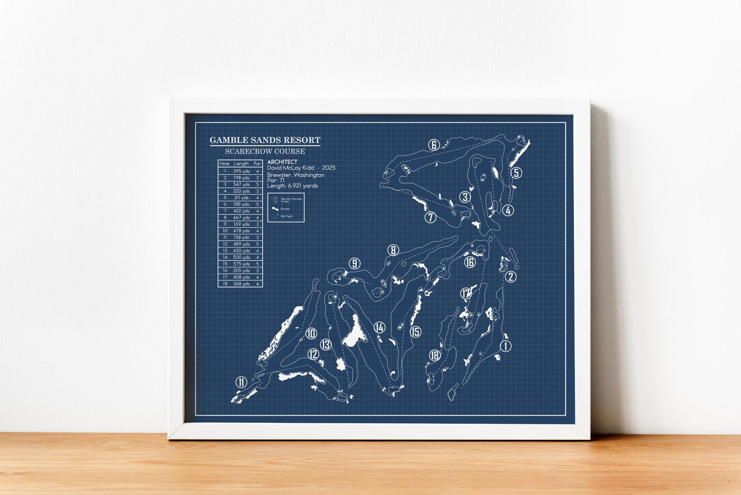 Gamble Sands Resort - Scarecrow Course Blueprint (Print)