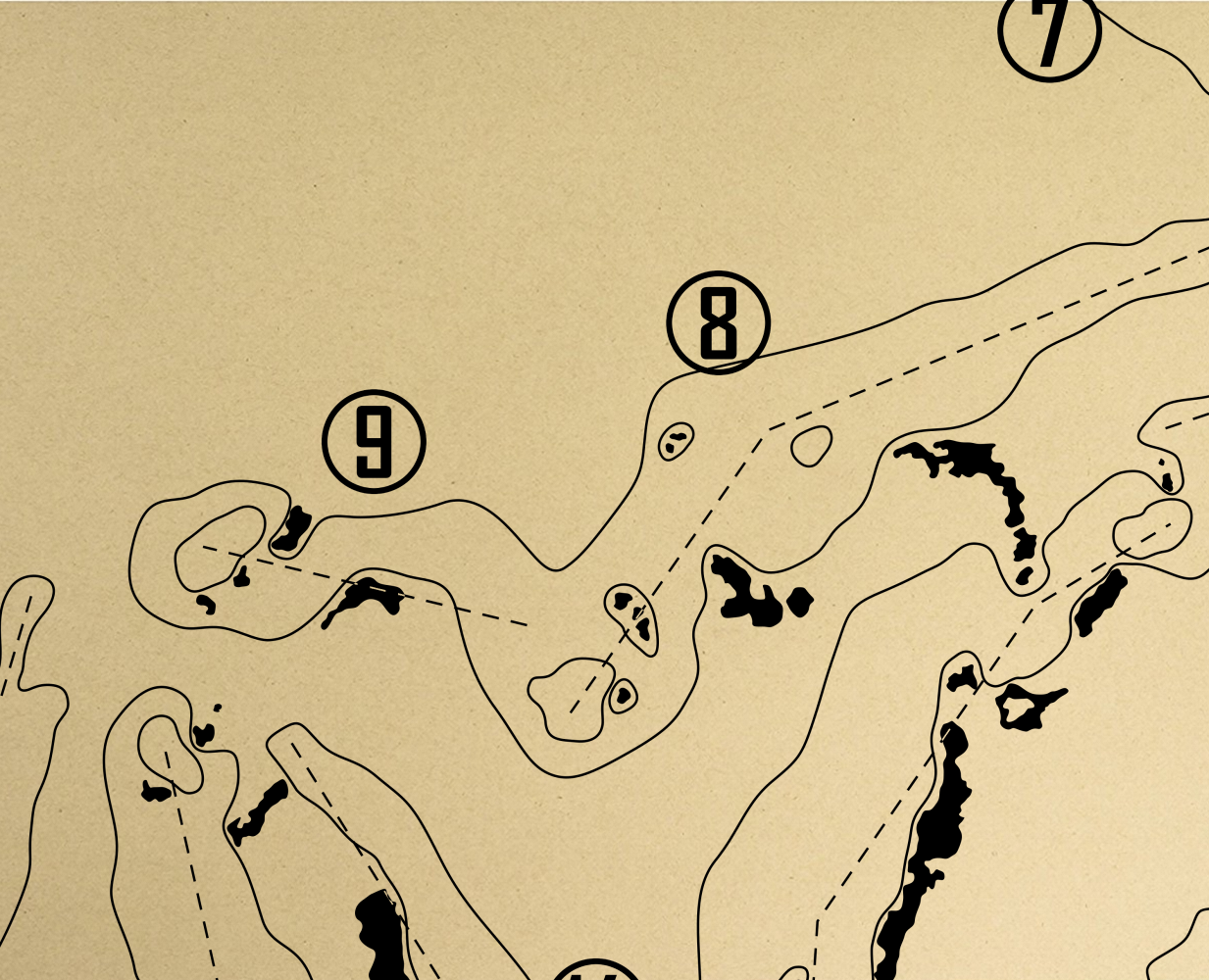 Gamble Sands Resort - Scarecrow Course Outline (Print)