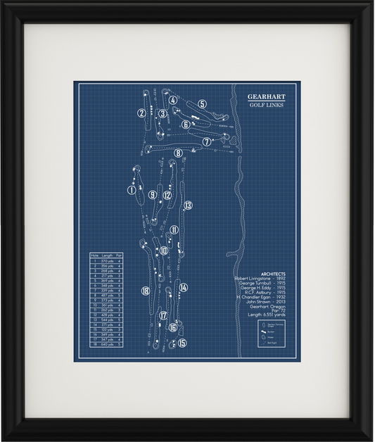 Gearhart Golf Links Blueprint (Print)