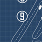 Georgia Southern University Golf Course Blueprint (Print)