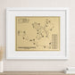 Georgia Southern University Golf Course Outline (Print)