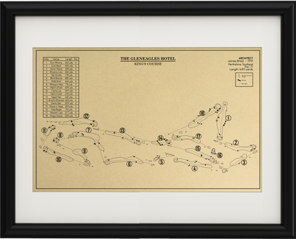 The Gleneagles Hotel King's Course  Outline (Print)