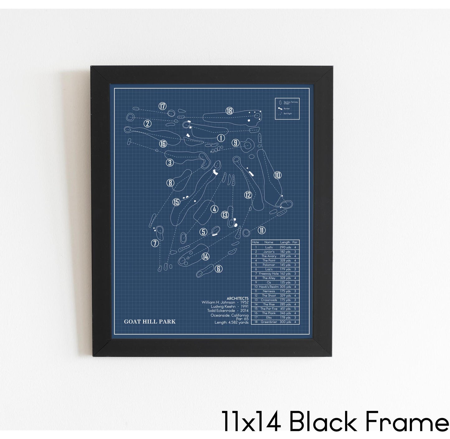 Goat Hill Park Blueprint (Print)