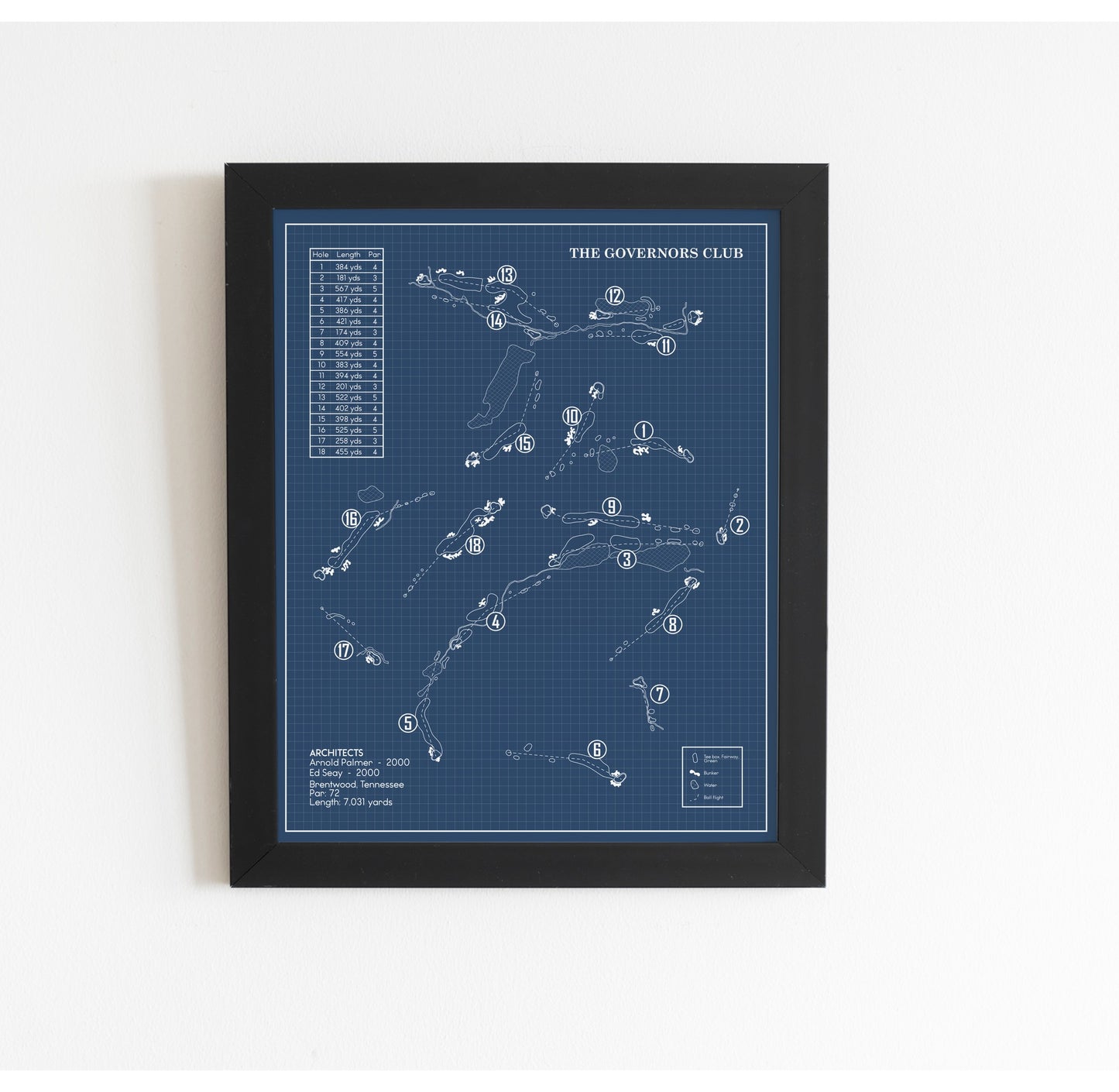 The Governors Club Blueprint (Print)