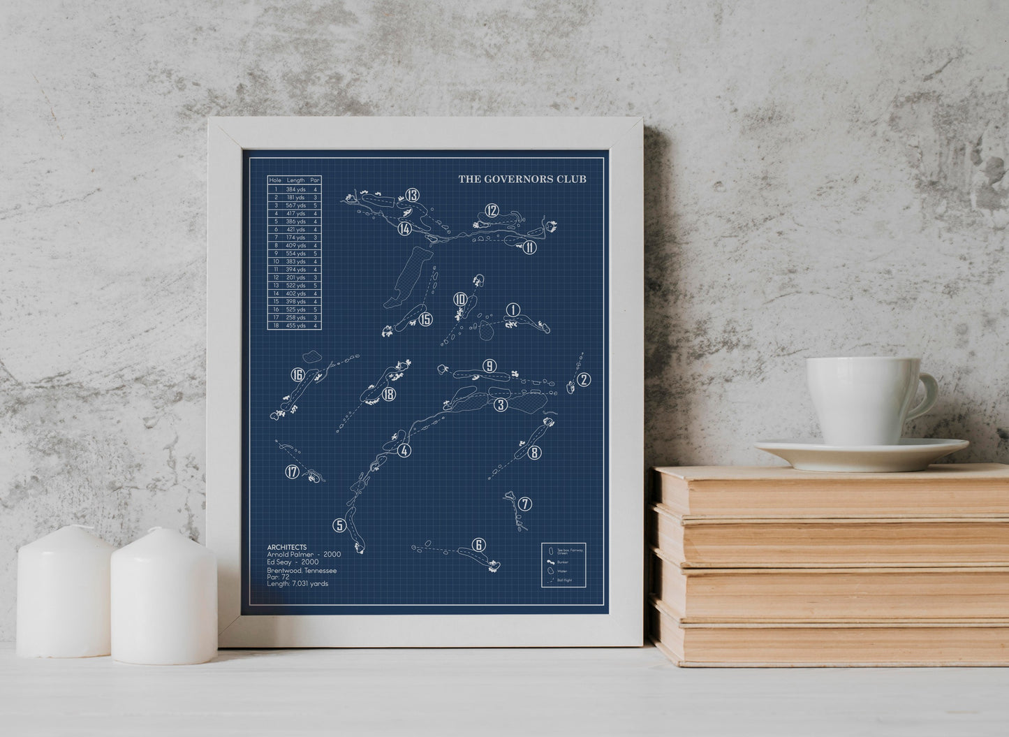 The Governors Club Blueprint (Print)