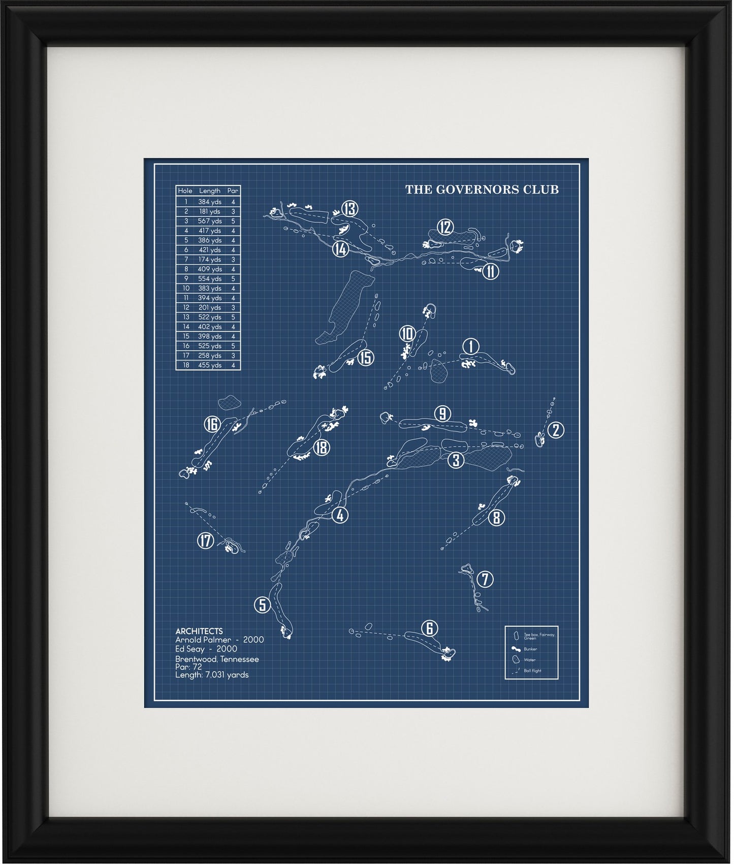 The Governors Club Blueprint (Print)