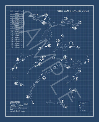 The Governors Club Blueprint (Print)