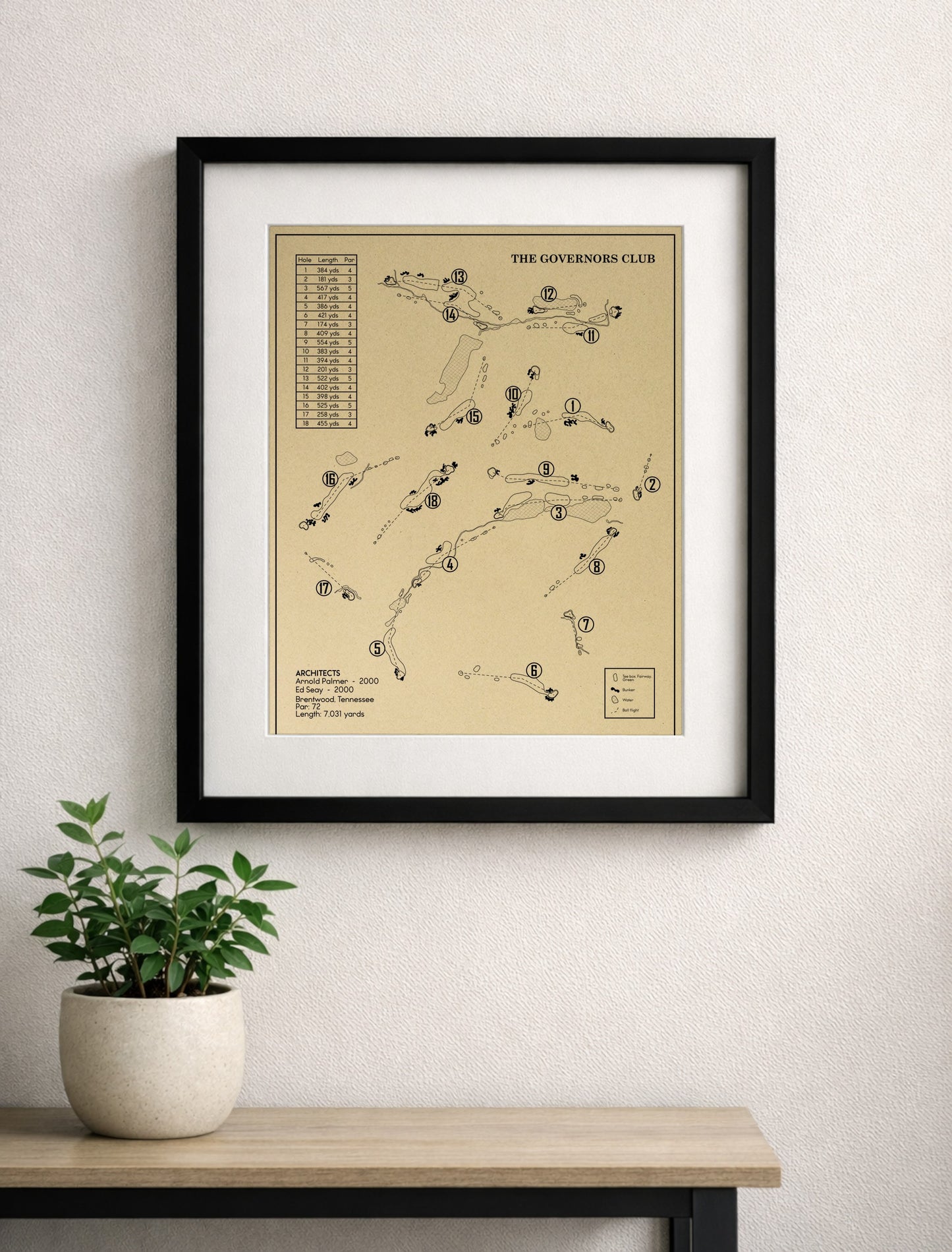 The Governors Club Outline (Print)