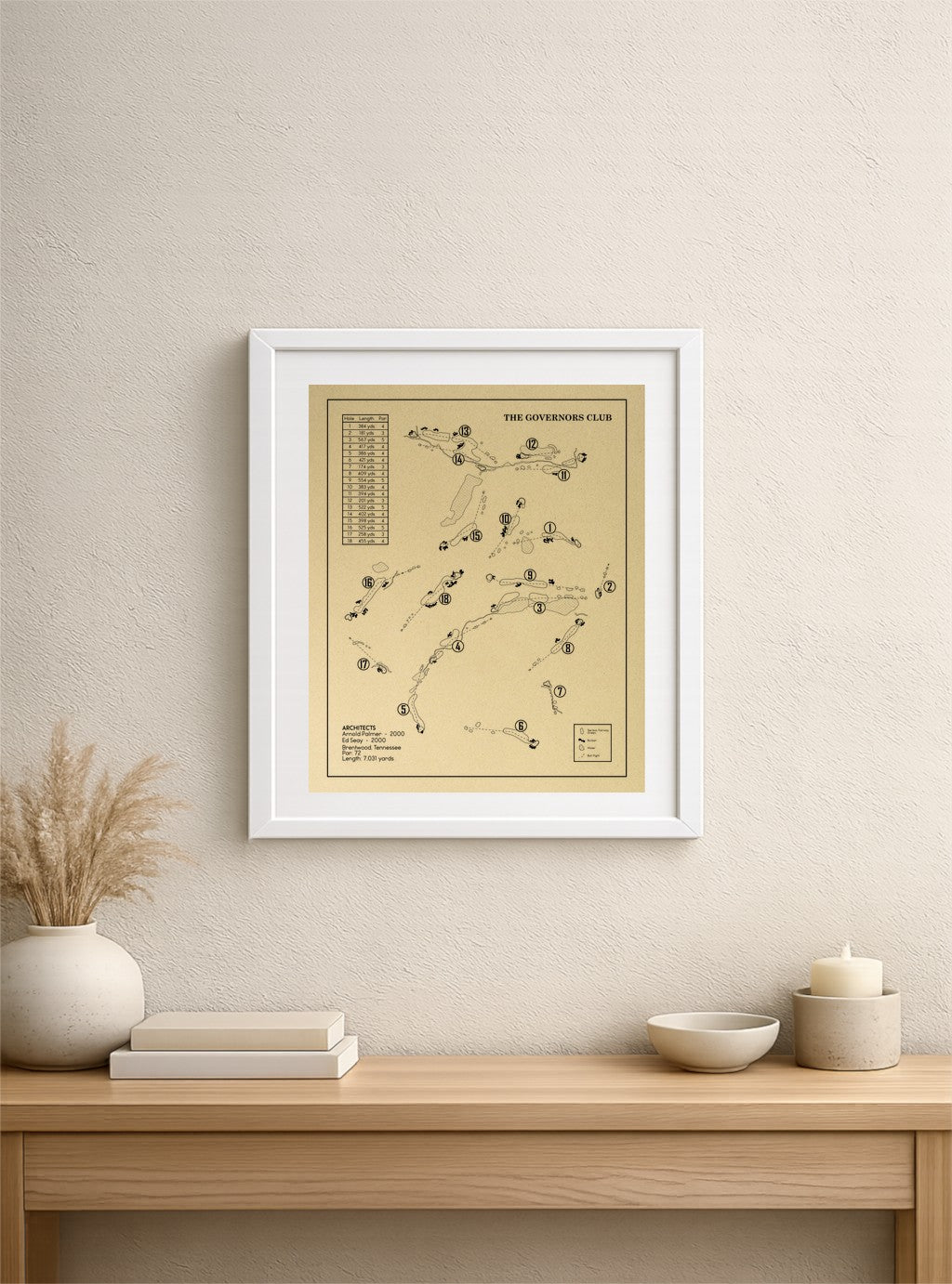 The Governors Club Outline (Print)