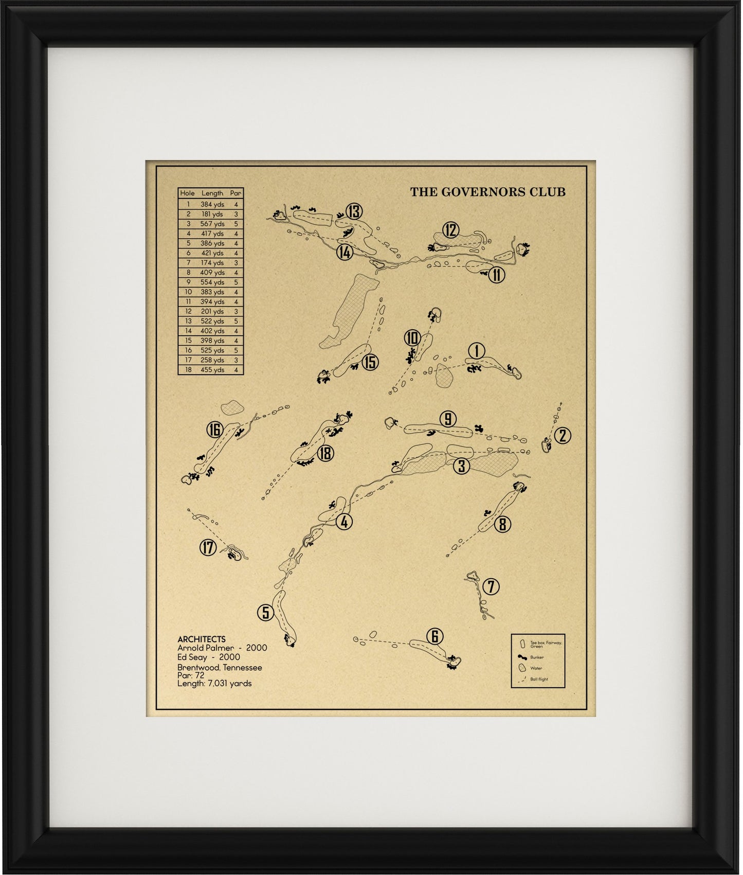 The Governors Club Outline (Print)