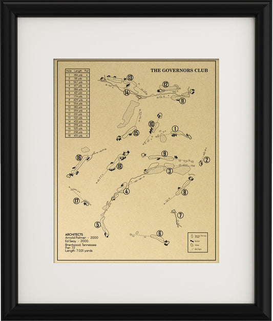 The Governors Club Outline (Print)