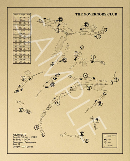 The Governors Club Outline (Print)