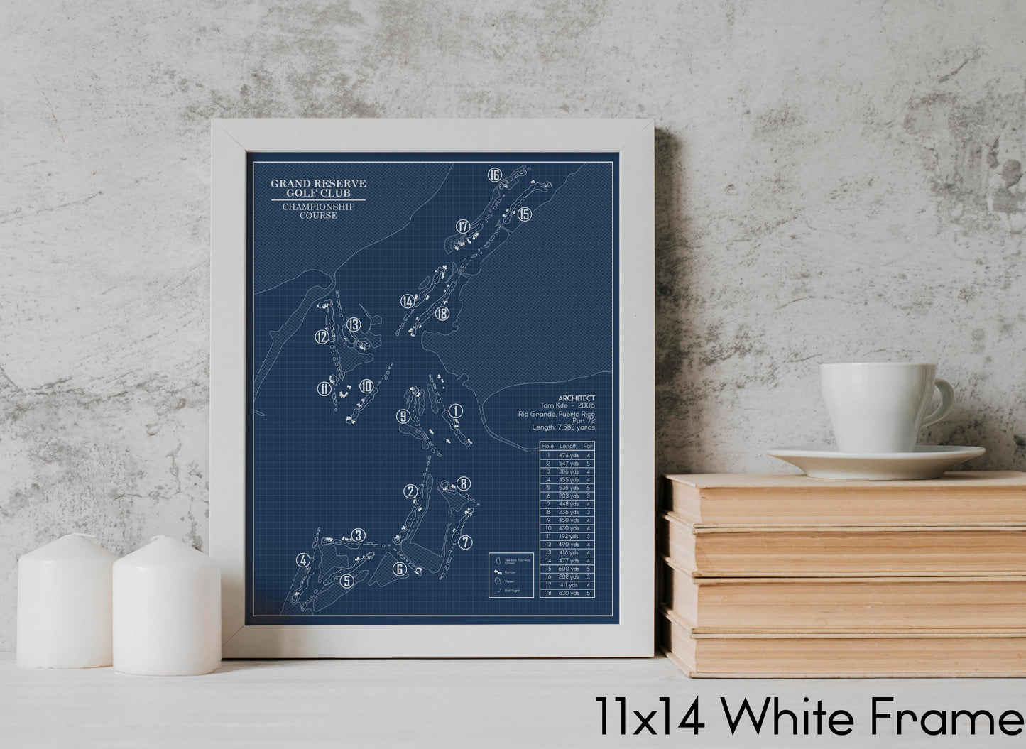 Grand Reserve Golf Club Championship Course Blueprint (Print)