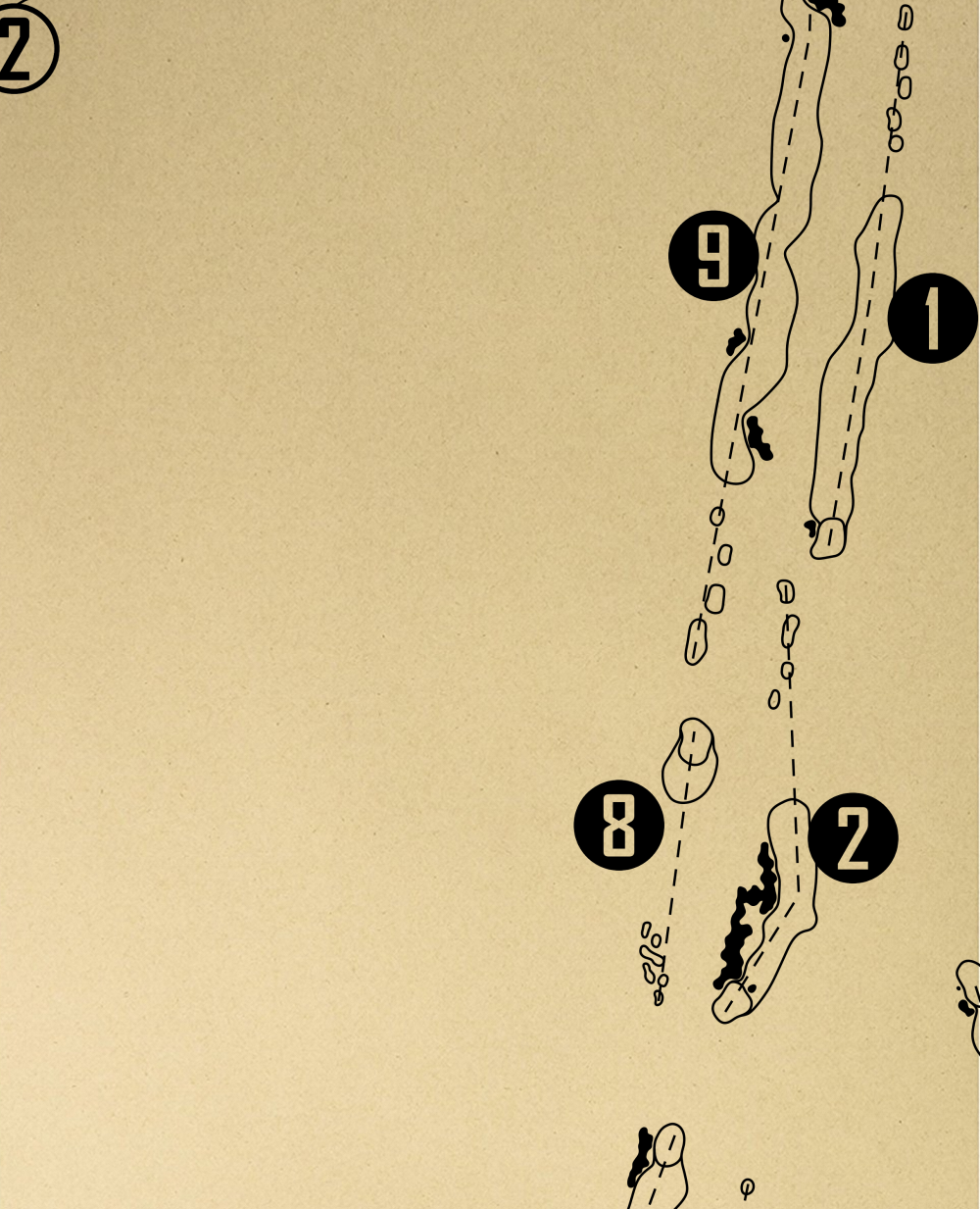 Grayhawk Golf Club Outline (Print)