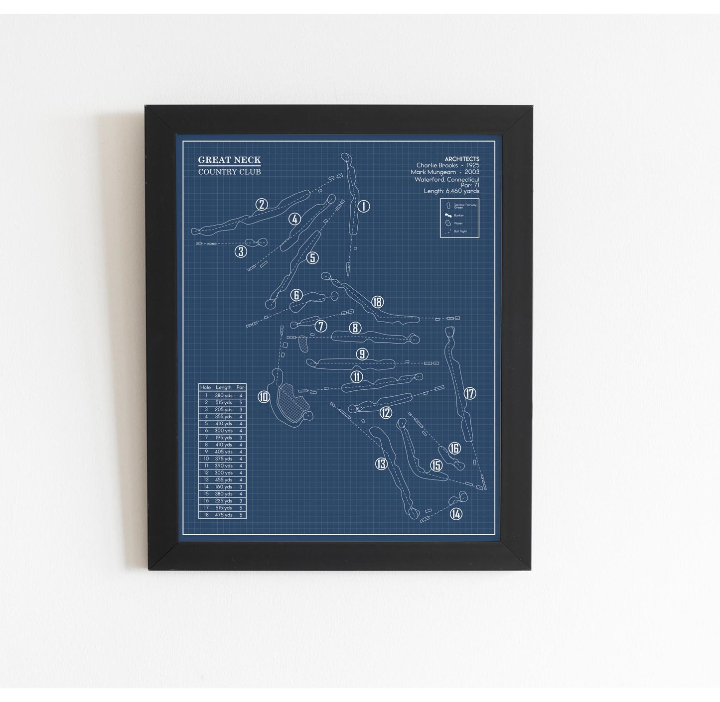 Great Neck Country Club Blueprint (Print)