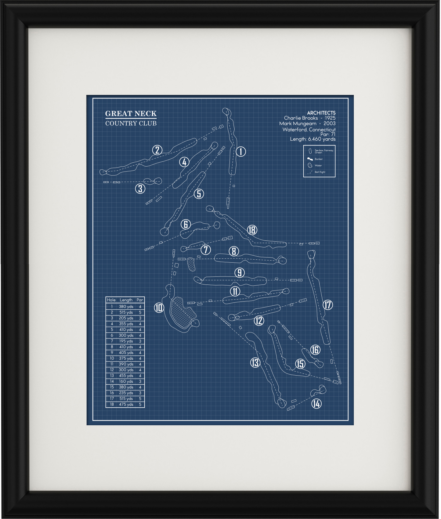 Great Neck Country Club Blueprint (Print)