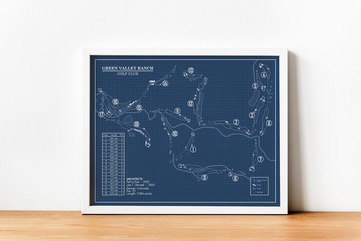 Green Valley Ranch Golf Club Blueprint (Print)