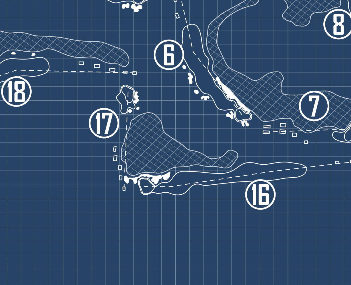 Hammock Bay Golf & Country Club Blueprint (Print)