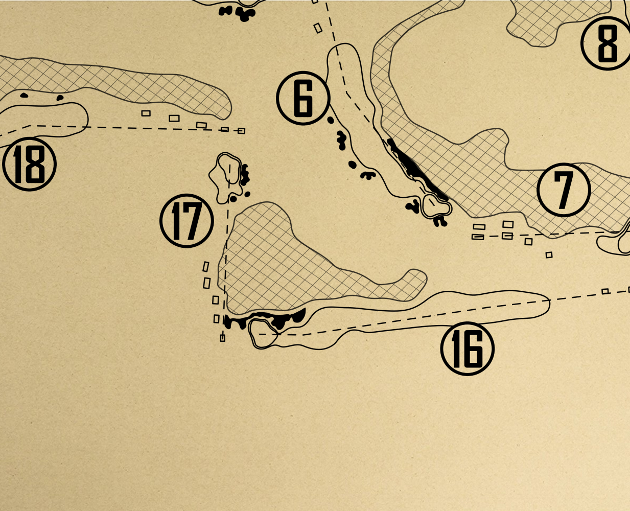 Hammock Bay Golf & Country Club Outline (Print)