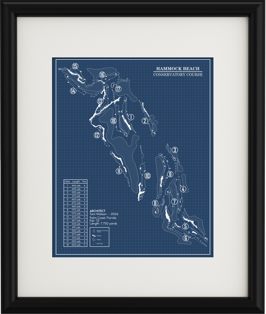 Hammock Beach Conservatory Course Blueprint (Print)
