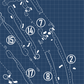 Heather Downs Country Club Blueprint (Print)