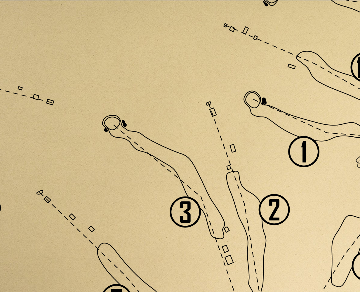 High Meadows Golf & Country Club Outline (Print)