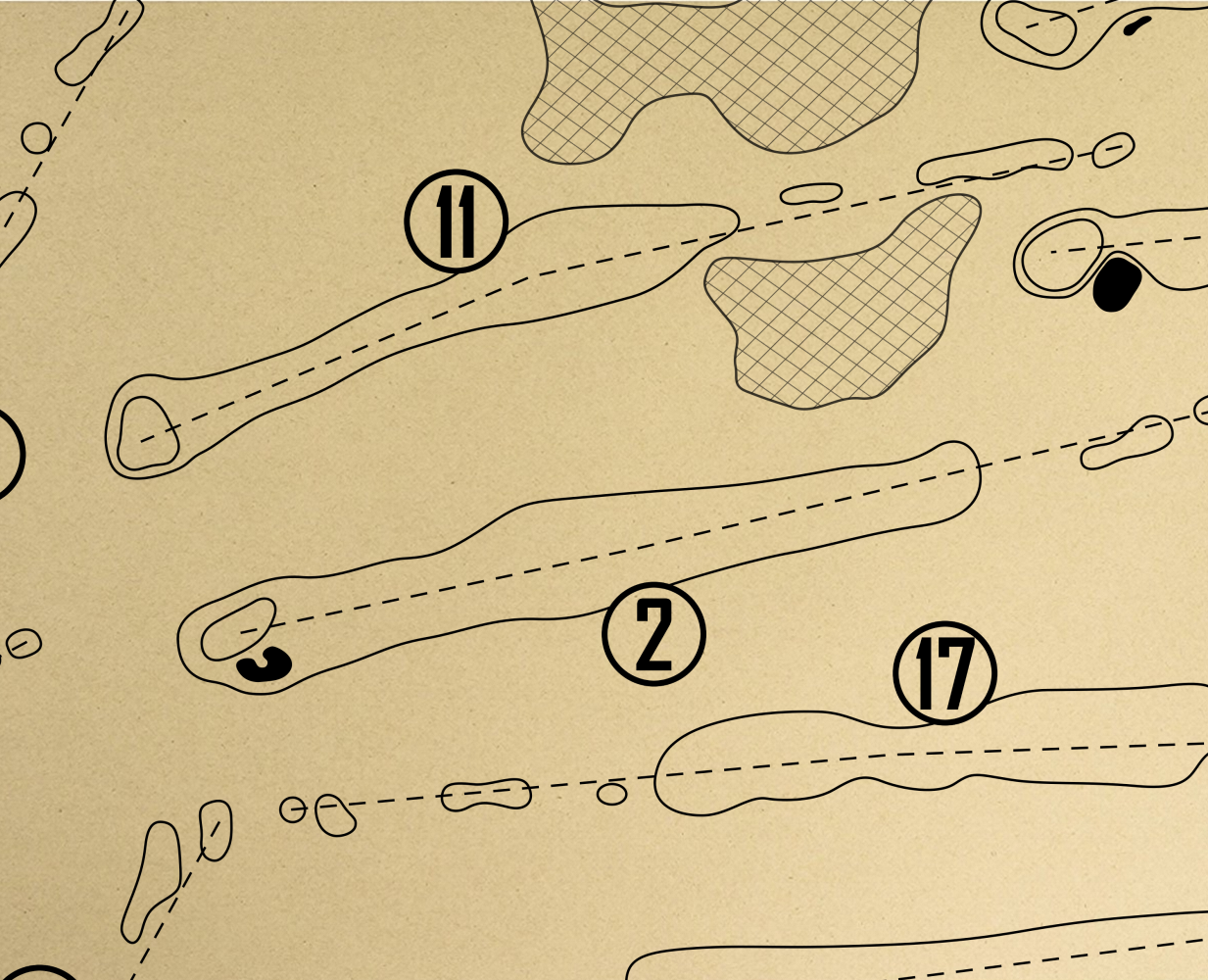 Hilton Head National Golf Club Outline (Print)