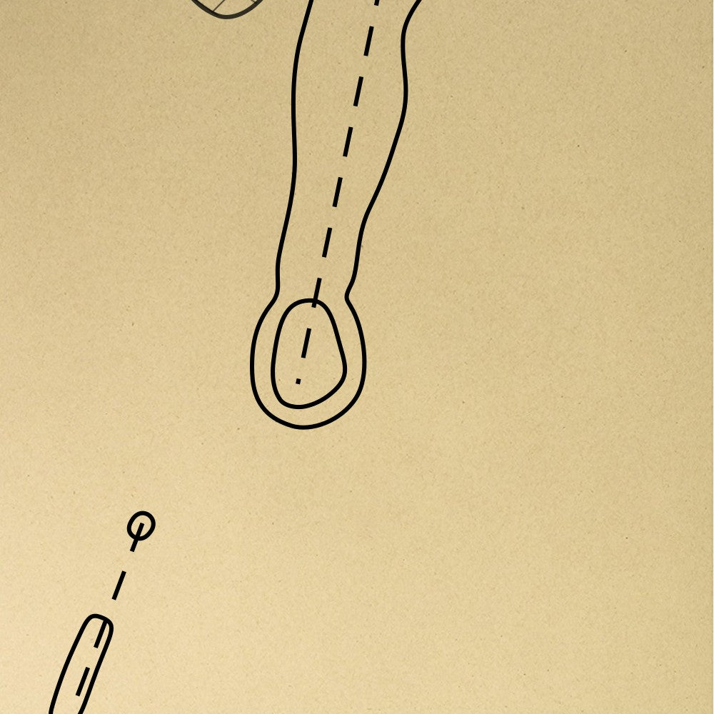 Holly Lake Ranch Golf Club Outline (Print)