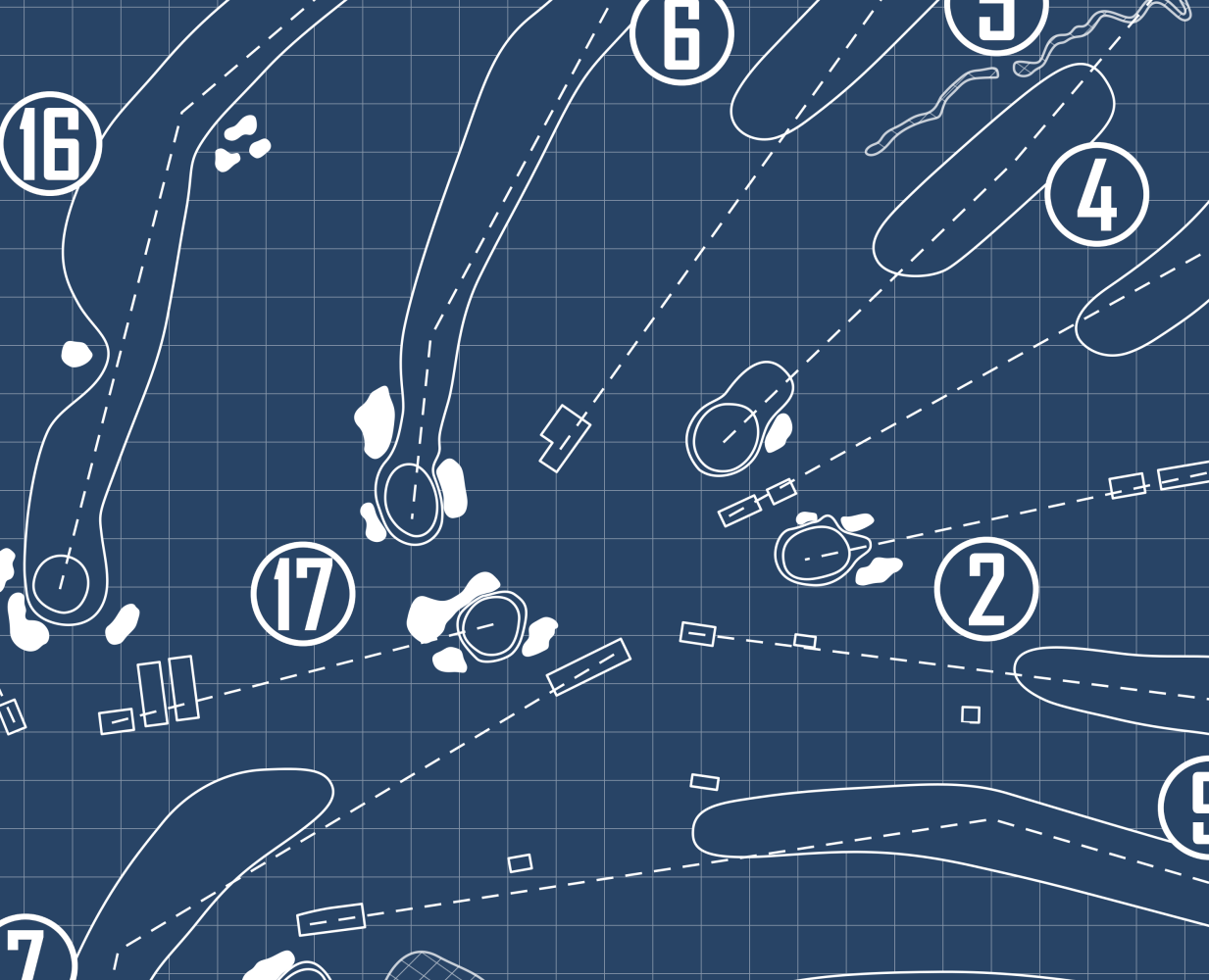 Hot Springs Country Club Arlington Course Blueprint (Print)