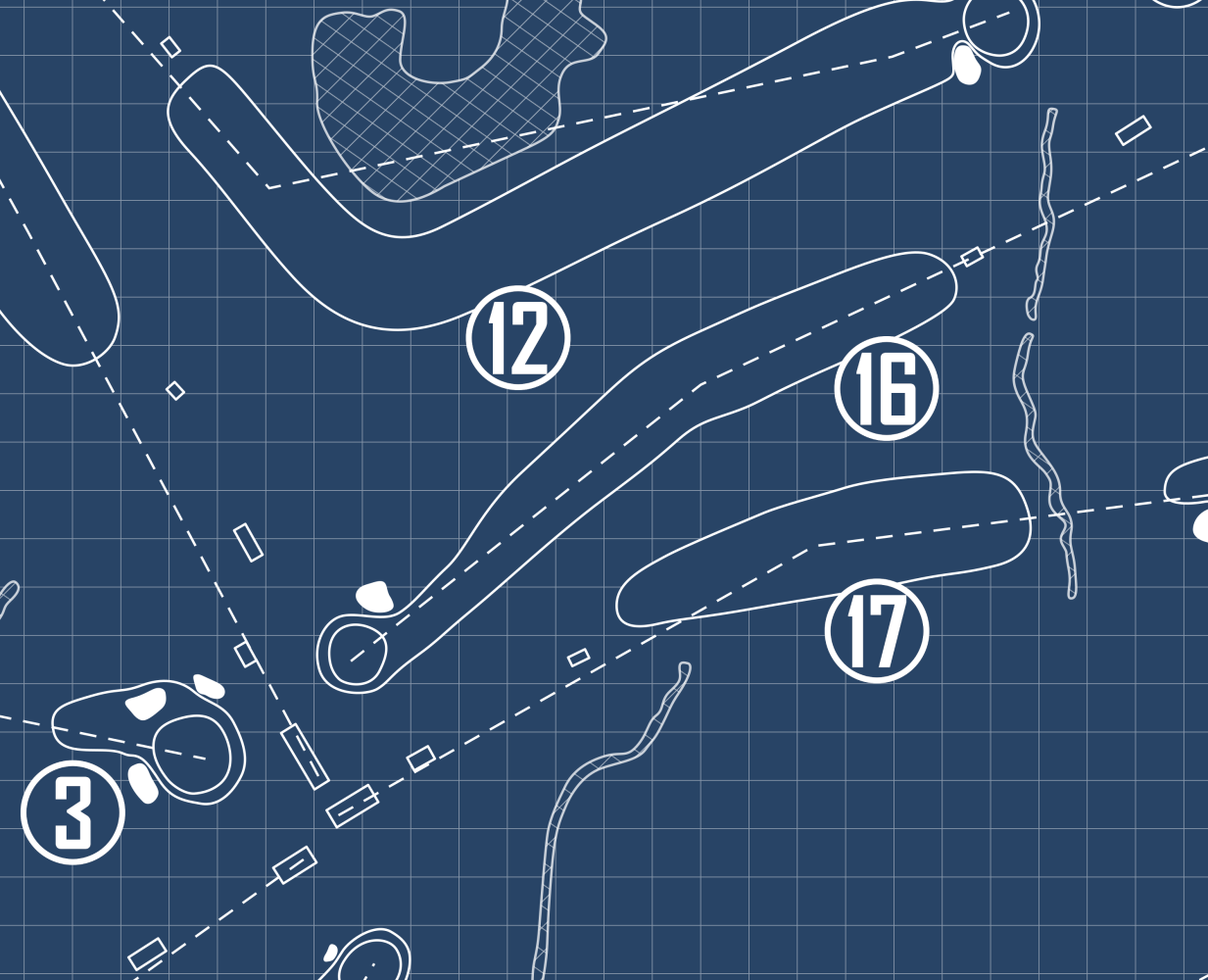 Hot Springs Country Club Parks Course Blueprint (Print)