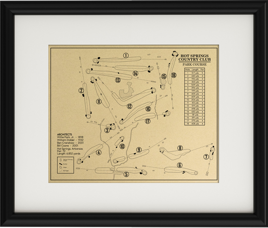 Hot Springs Country Club Parks Course Outline (Print)