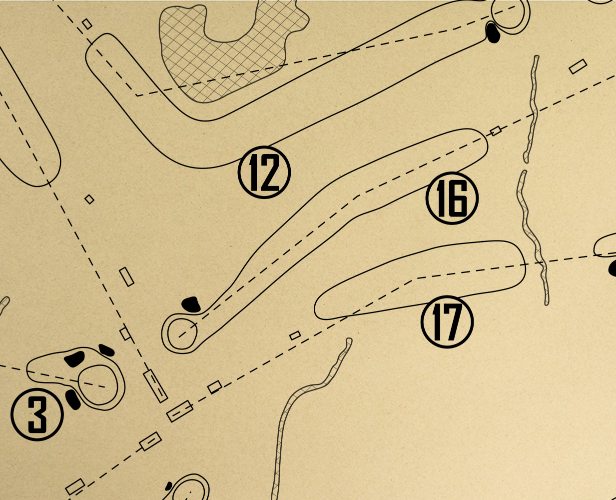 Hot Springs Country Club Parks Course Outline (Print)