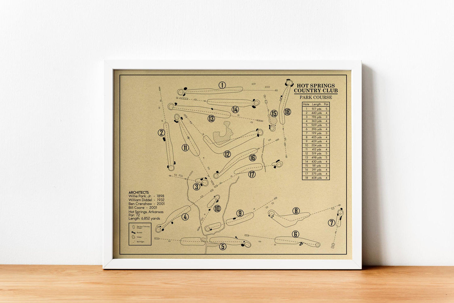 Hot Springs Country Club Parks Course Outline (Print)