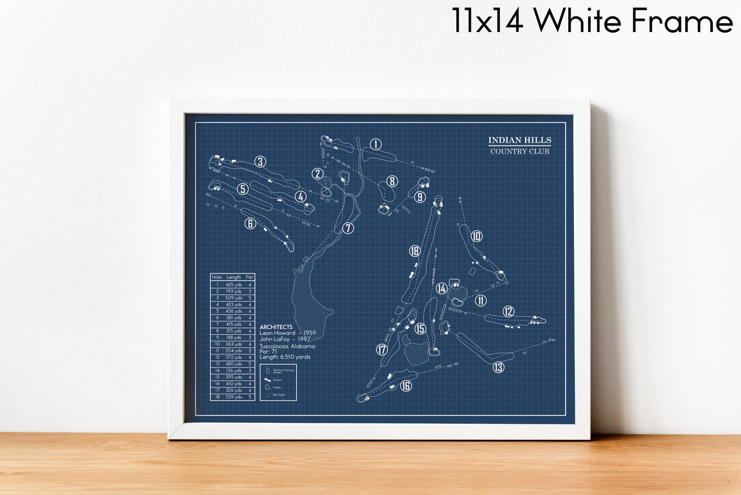 Indian Hills Country Club Blueprint (Print)