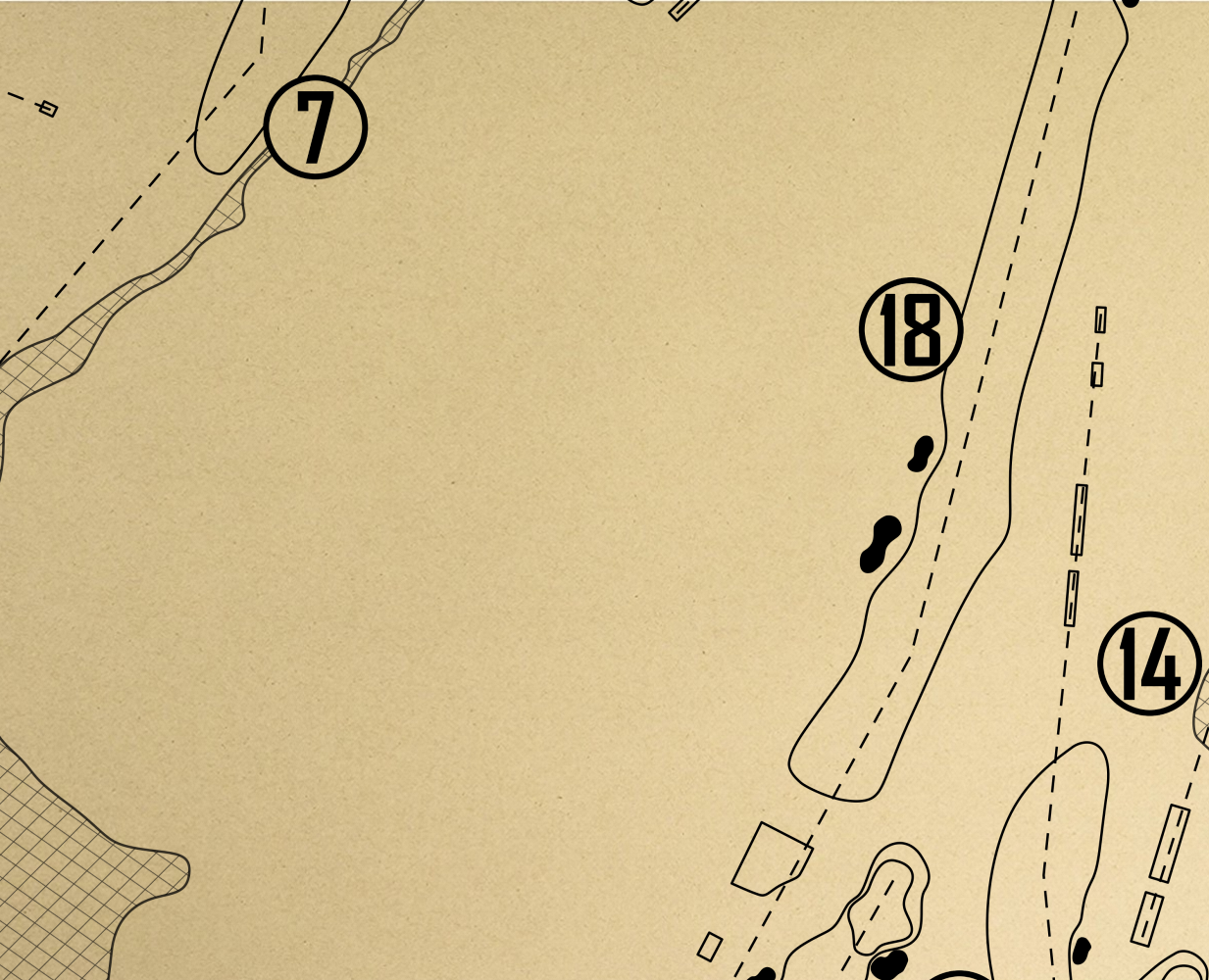 Indian Hills Country Club Outline (Print)