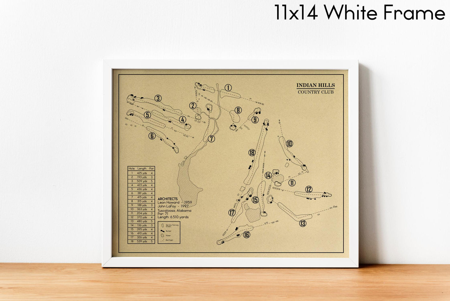 Indian Hills Country Club Outline (Print)