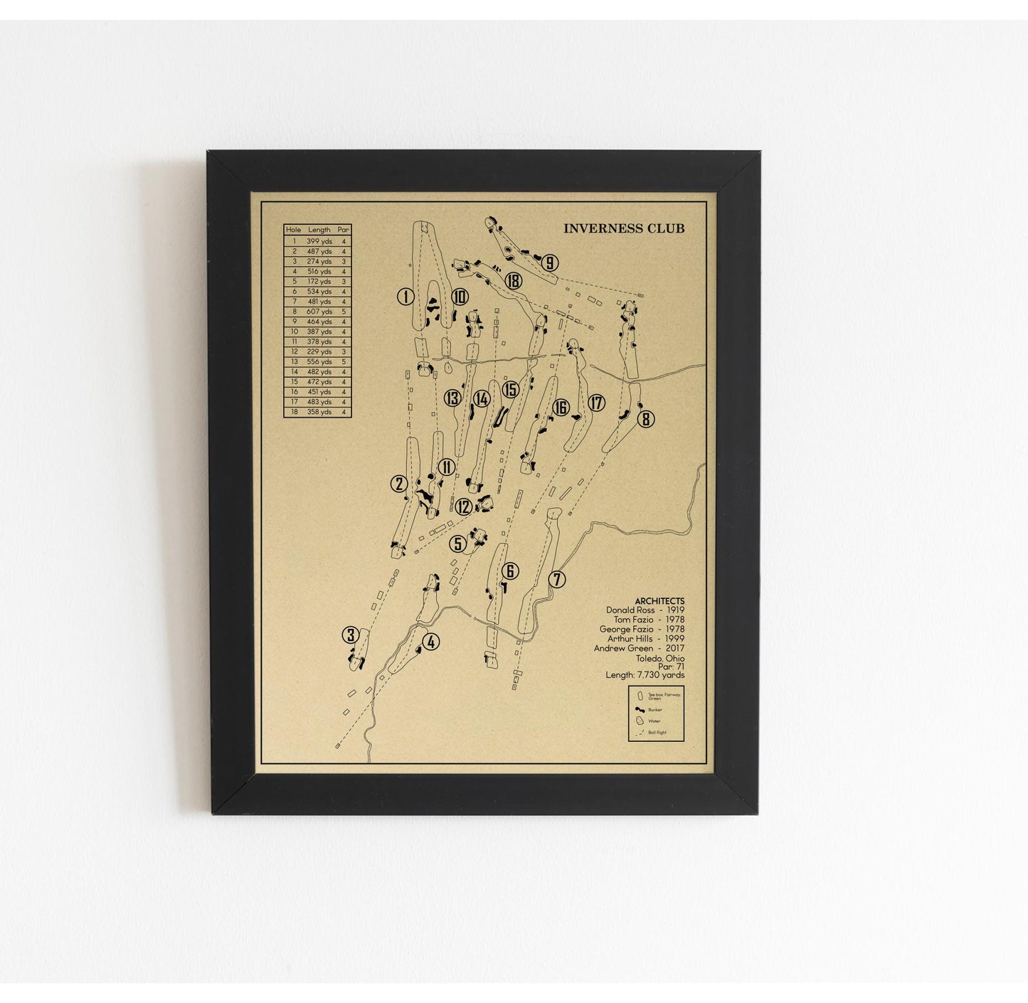 Inverness Club Outline (Print)