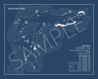 Islas del Mar Blueprint (Print)