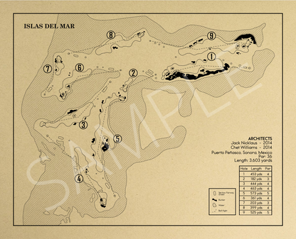 Islas del Mar Outline (Print)