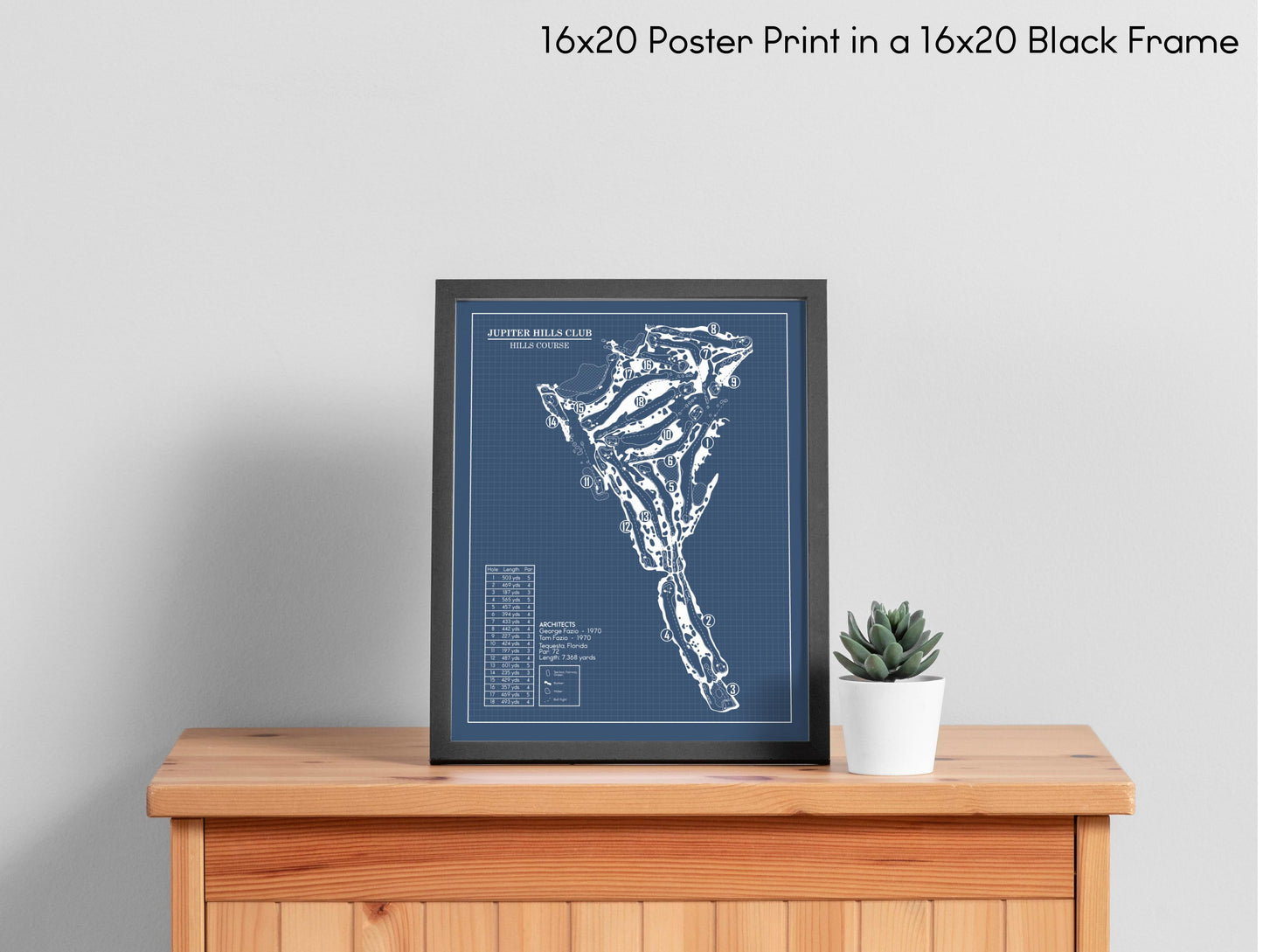 Jupiter Hills Club Hills Course Blueprint (Print)