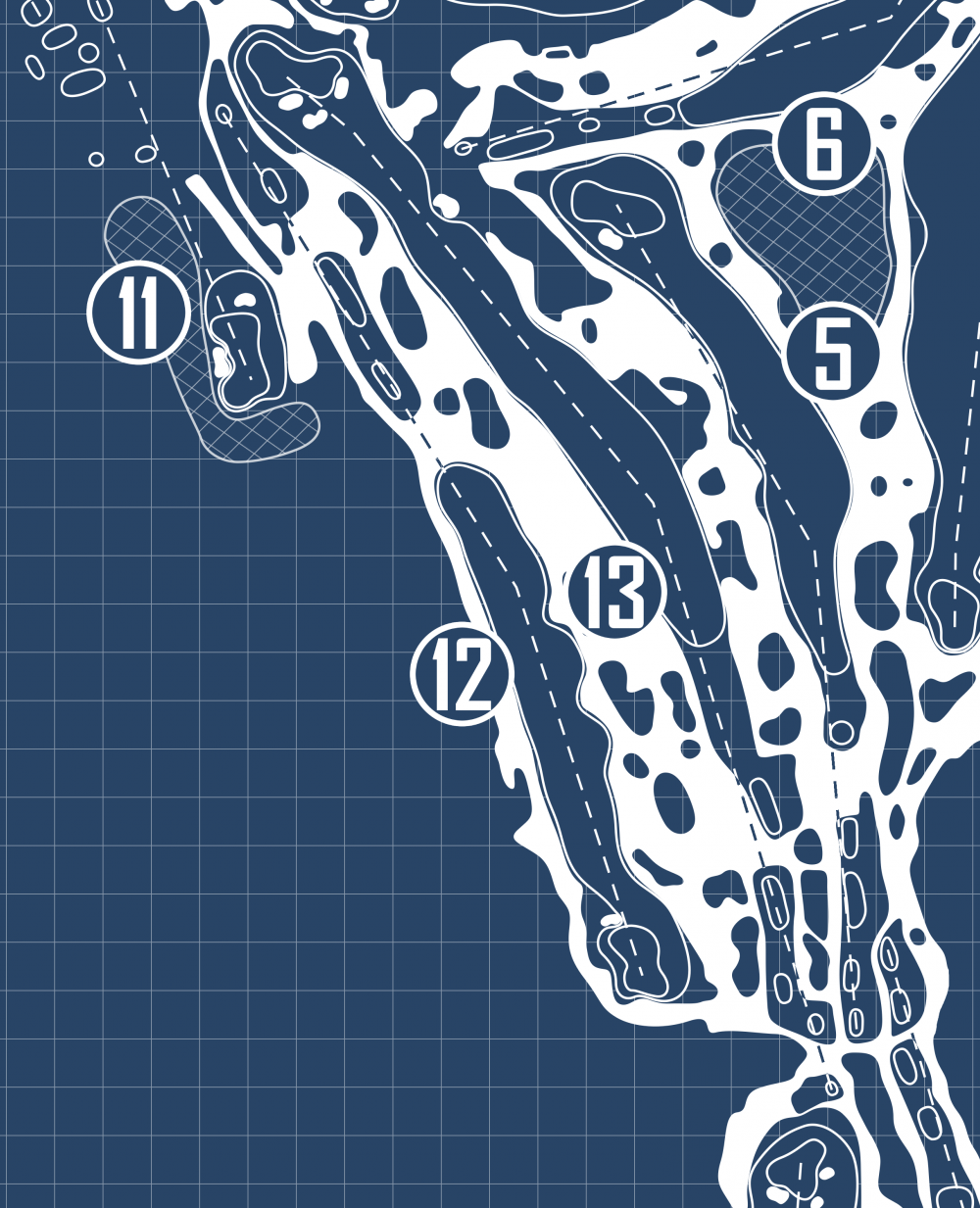 Jupiter Hills Club Hills Course Blueprint (Print)