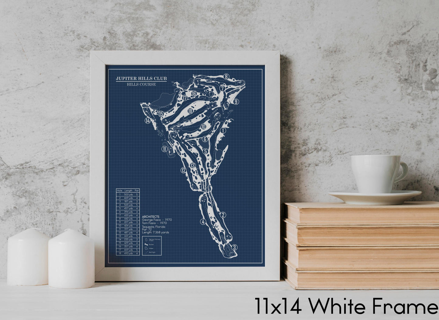 Jupiter Hills Club Hills Course Blueprint (Print)