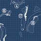Lakewood National Golf Club Commander Course Blueprint (Print)