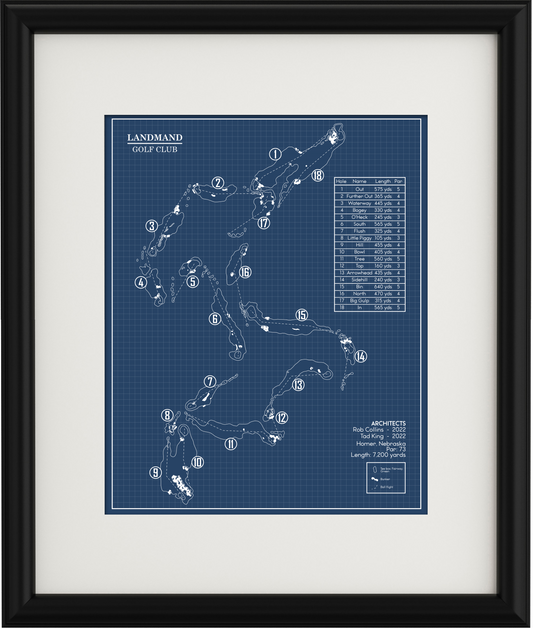 Landmand Golf Club Blueprint (Print)