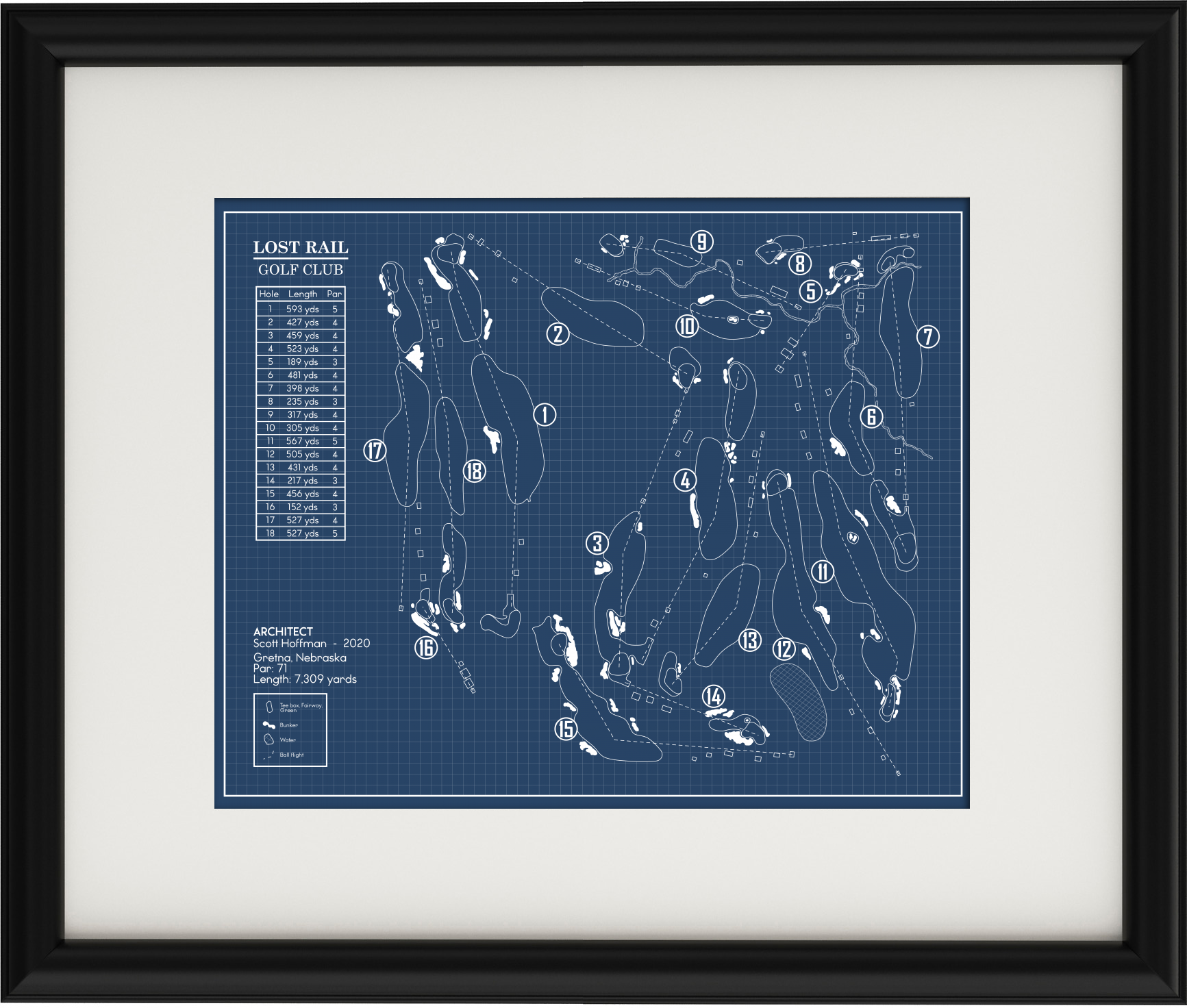Lost Rail Golf Club Blueprint (Print) – GolfBlueprints