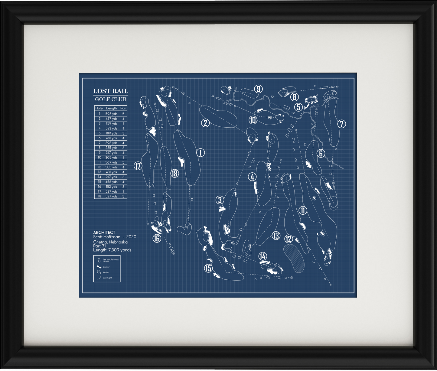 Lost Rail Golf Club Blueprint (Print)