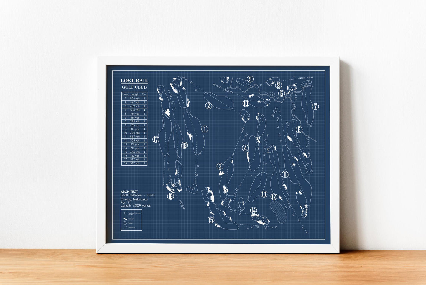 Lost Rail Golf Club Blueprint (Print)