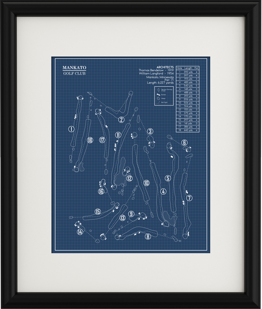 Mankato Golf Club Blueprint (Print)