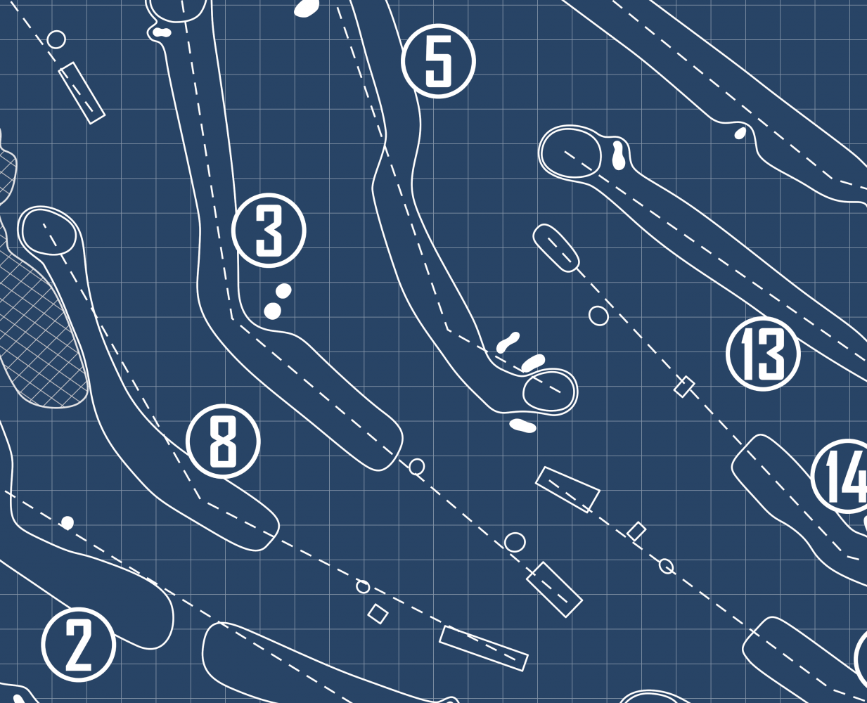 Midland Trail Golf Club Blueprint (Print)